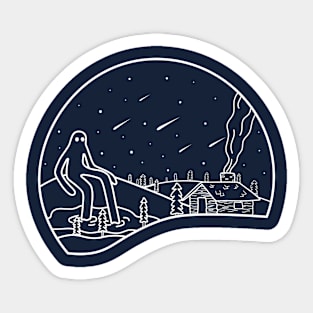 At Night Sticker